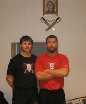 Brett Slansky with Sifu Christopher Collins from HKWTA